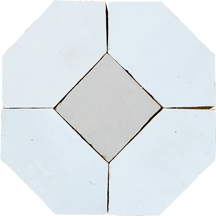 sample CHEBKA MOSAIC BLANC + CREAM