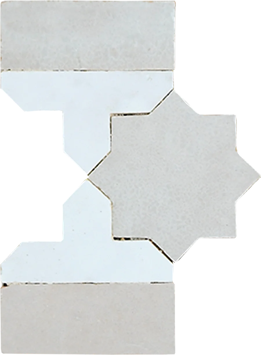 sample KHATEM BORDER BLANC + CREAM
