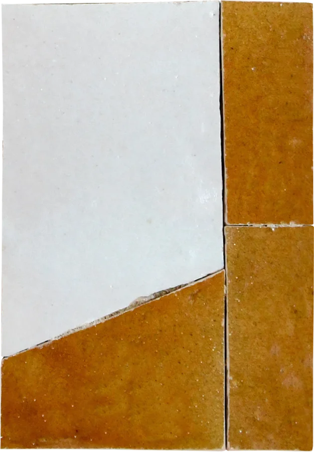 sample CRAVAT MOSAIC CREAM + HONEYCOMB
