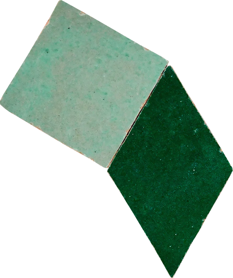 sample PINWHEEL MOSAIC ATLAS SAGE + FOREST GREEN