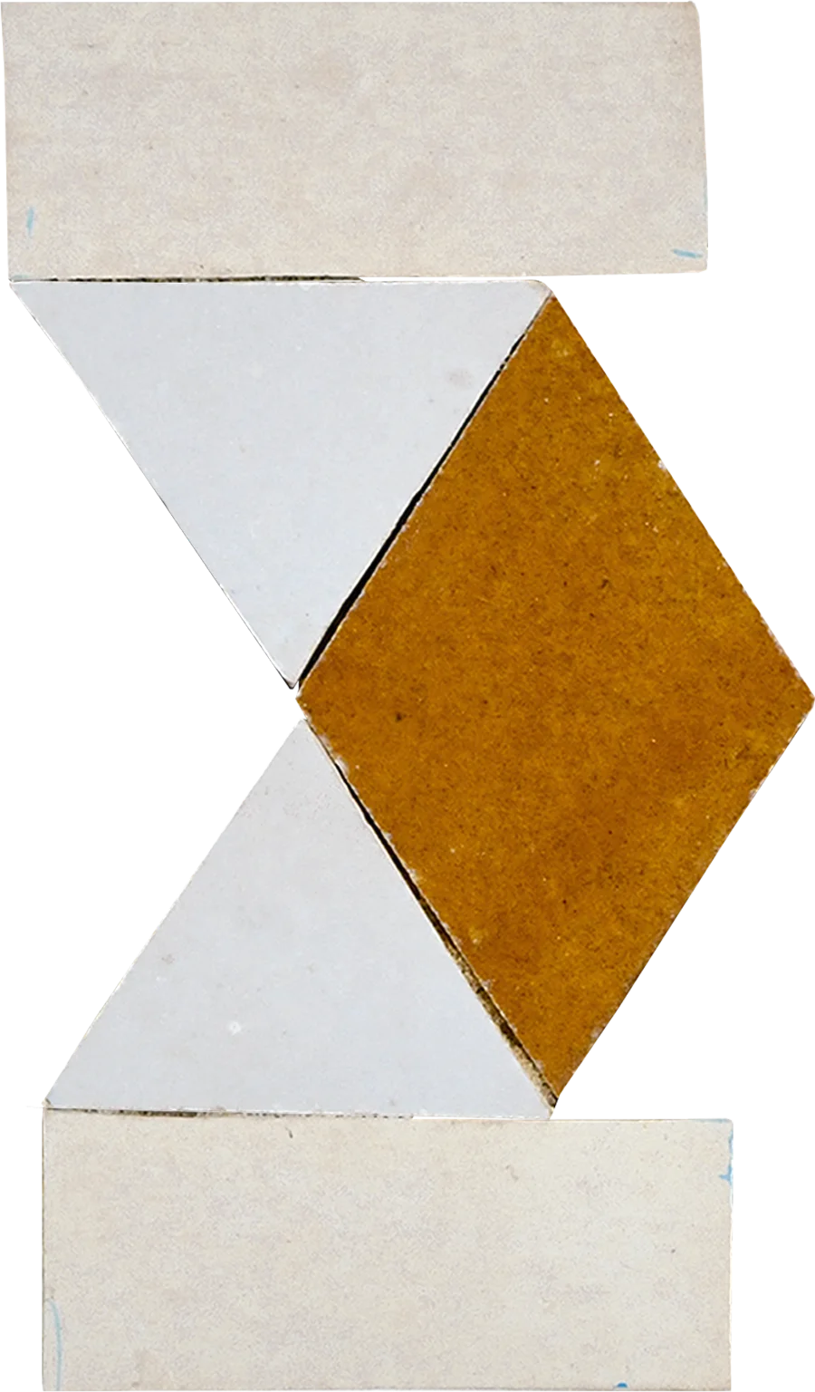 sample DIAMAS BORDER CREAM + FEZ TERRA COTTA + HONEYCOMB
