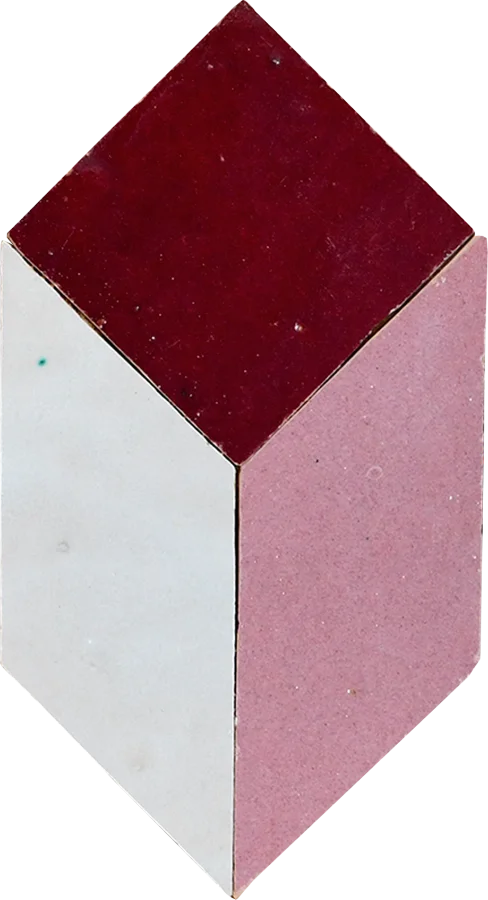 sample ILLUSION MOSAIC CREAM + LOS FELIZ + MAROON