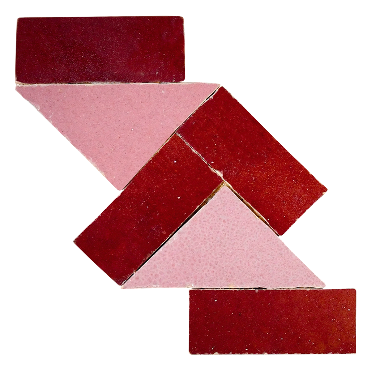 sample ZIG ZAG BORDER LOS FELIZ + MAROON