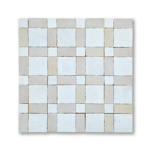 BISHOP MOSAIC BLANC + CREAM