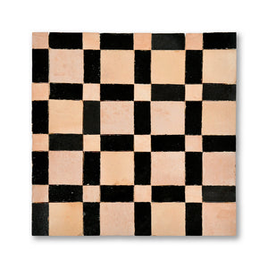 BISHOP MOSAIC FEZ TERRACOTTA + TITANIUM