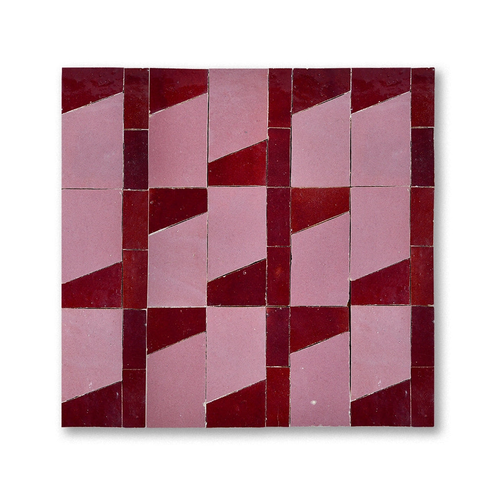 CRAVAT MOSAIC LOS FELIZ + MAROON
