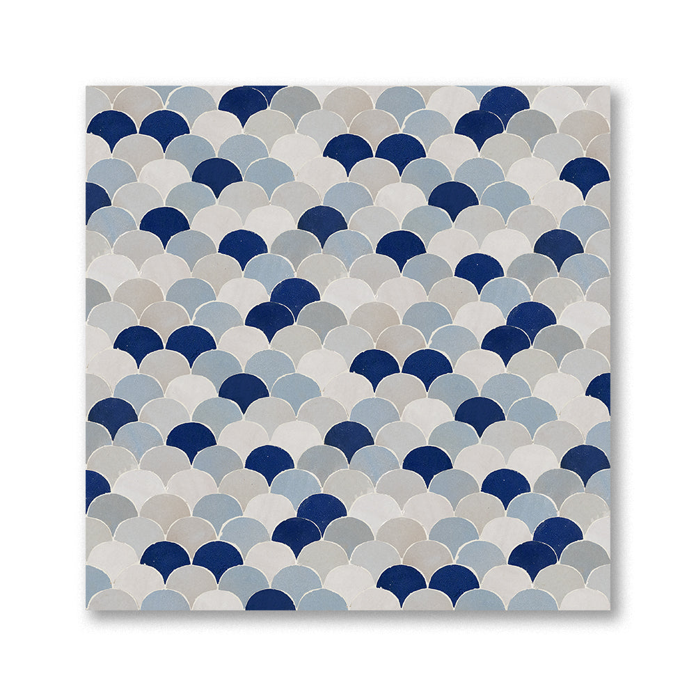 DALIA MOSAIC CREAM + LONDON SKY + DEEP SEA