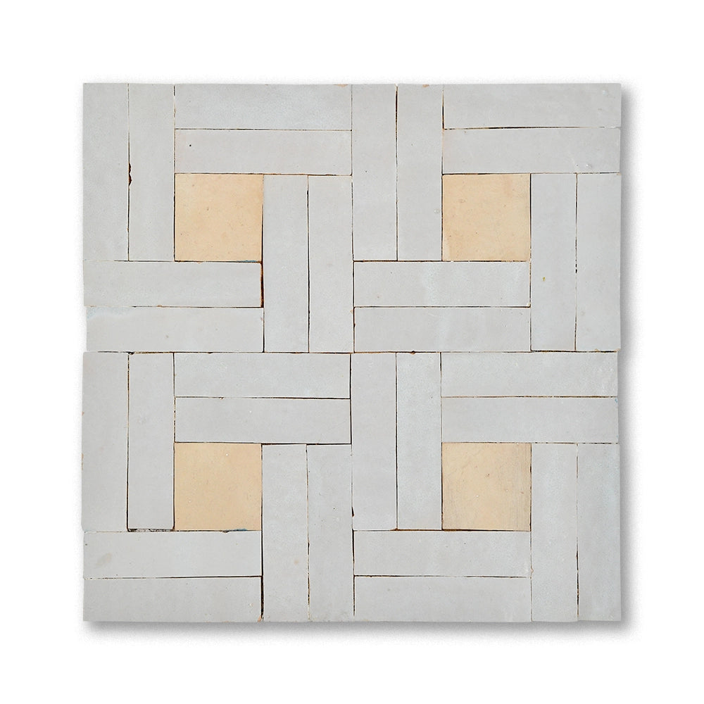 DAMA MOSAIC CREAM + FEZ TERRA COTTA