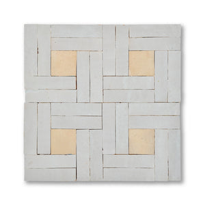 DAMA MOSAIC CREAM + FEZ TERRA COTTA
