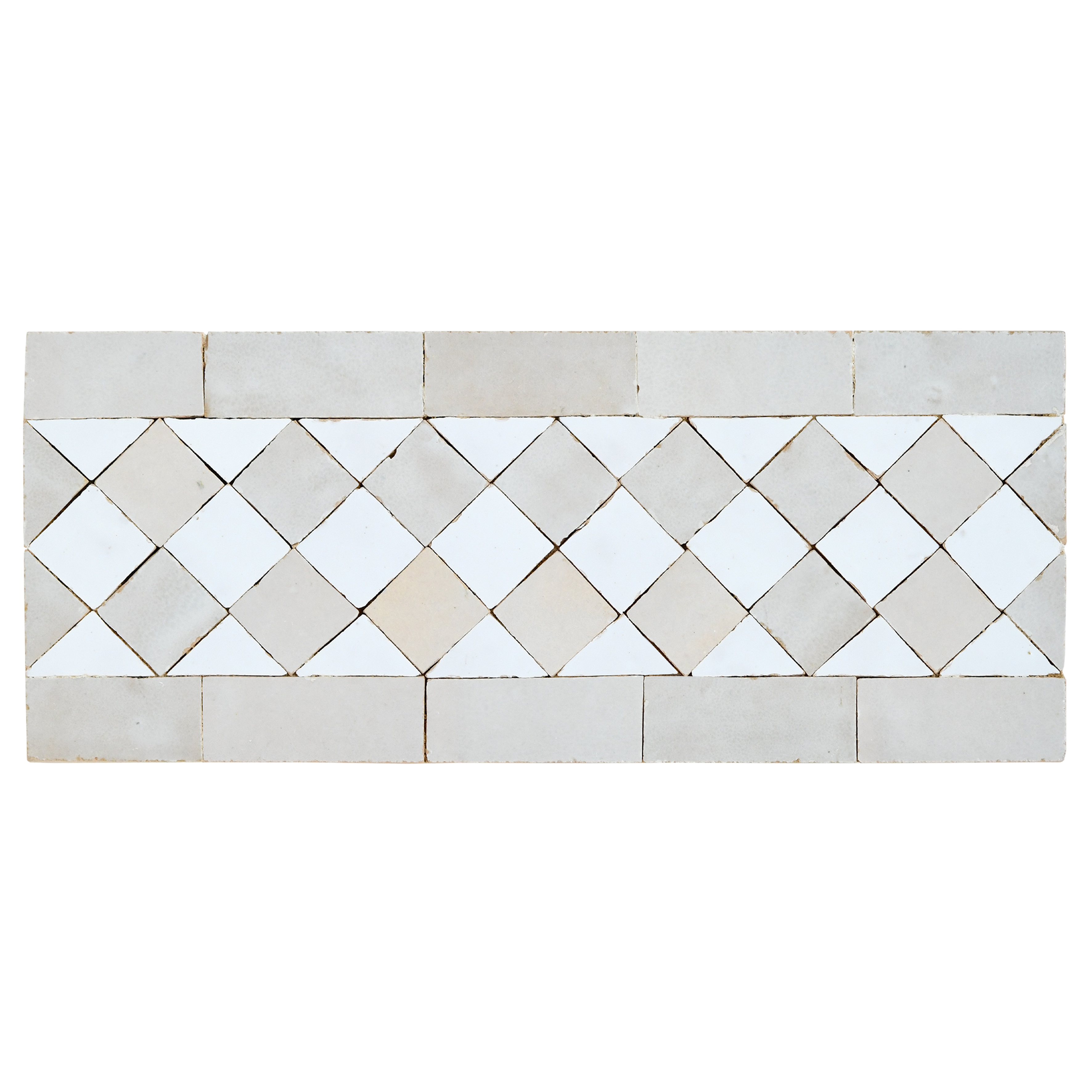 Decorative wall panel with diamond pattern on a white background