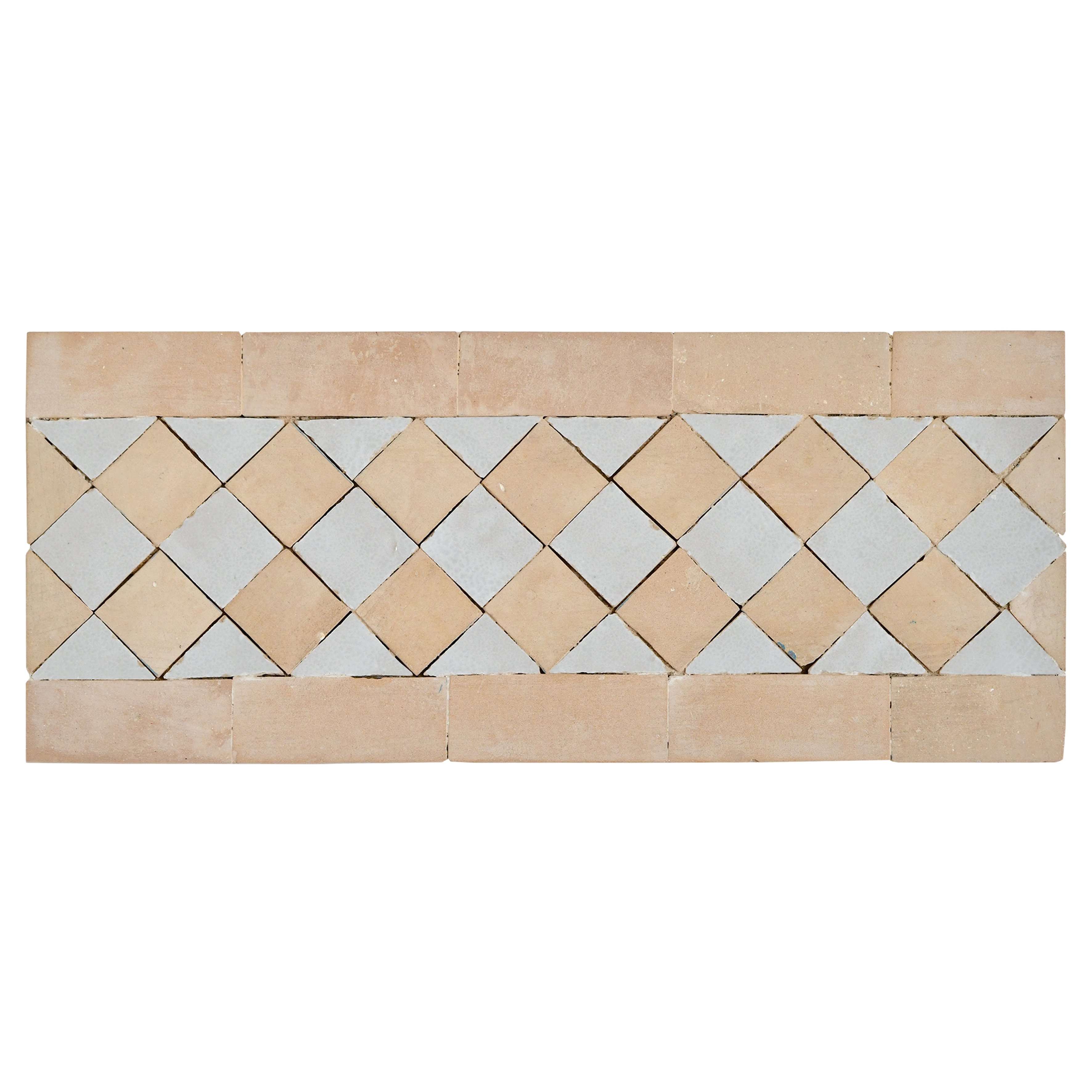 Decorative wall panel with diamond pattern on a white background