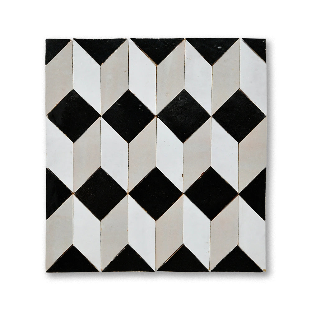 ILLUSION MOSAIC BLANC + CREAM + TITANIUM
