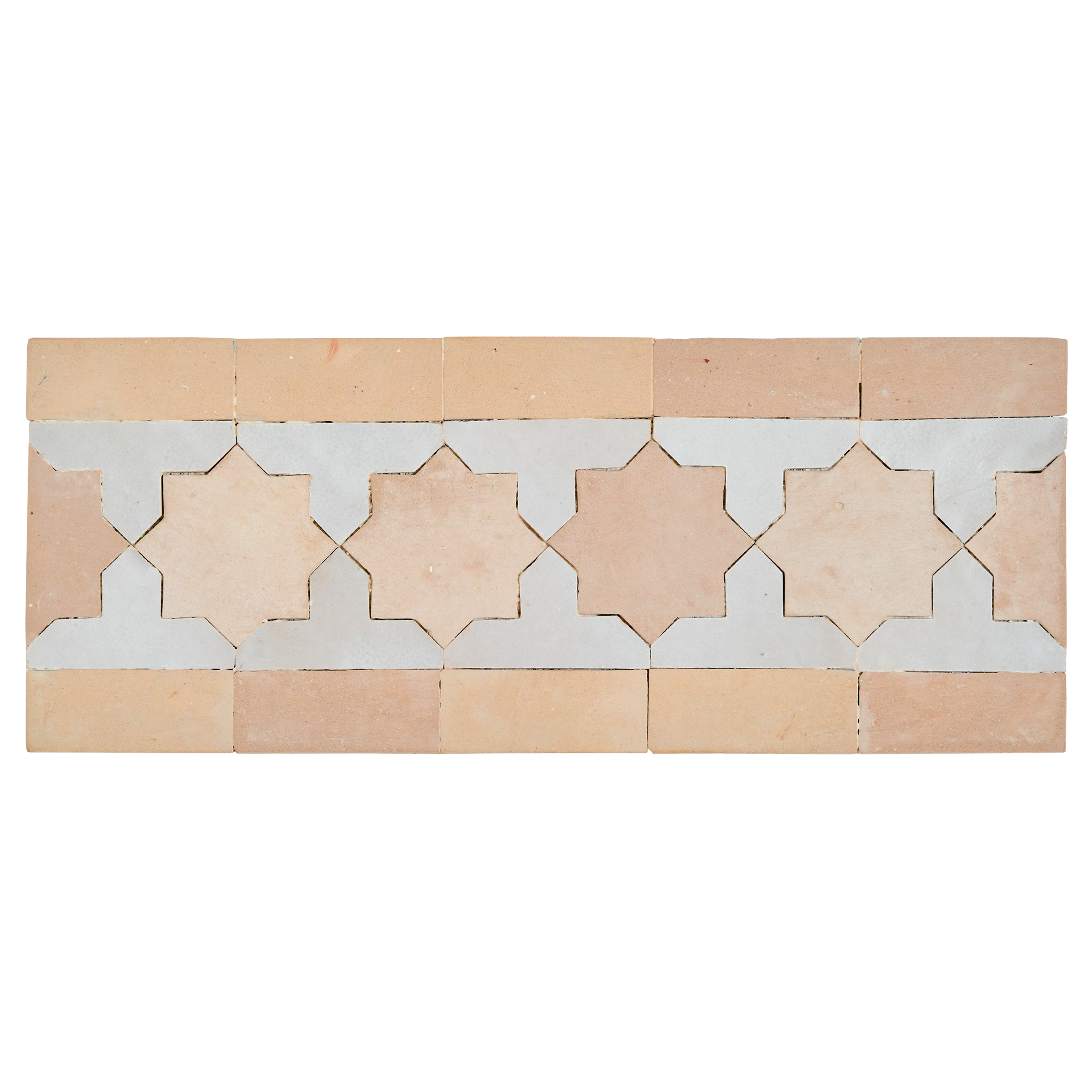 Decorative wall panel with star patterns on a white background