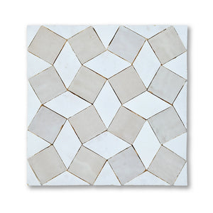 PINWHEEL MOSAIC BLANC + CREAM
