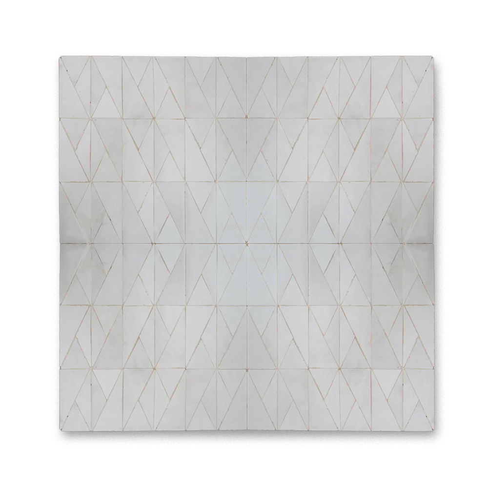CHEVRON MOSAIC BLANC