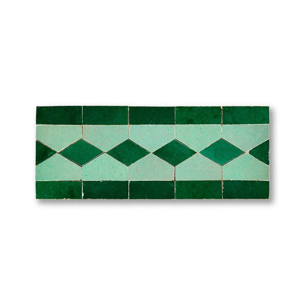COLLIER BORDER ATLAS SAGE + FOREST GREEN