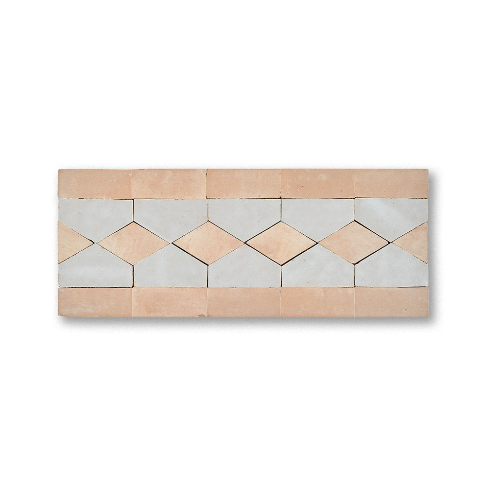 COLLIER BORDER CREAM + FEZ TERRA COTTA