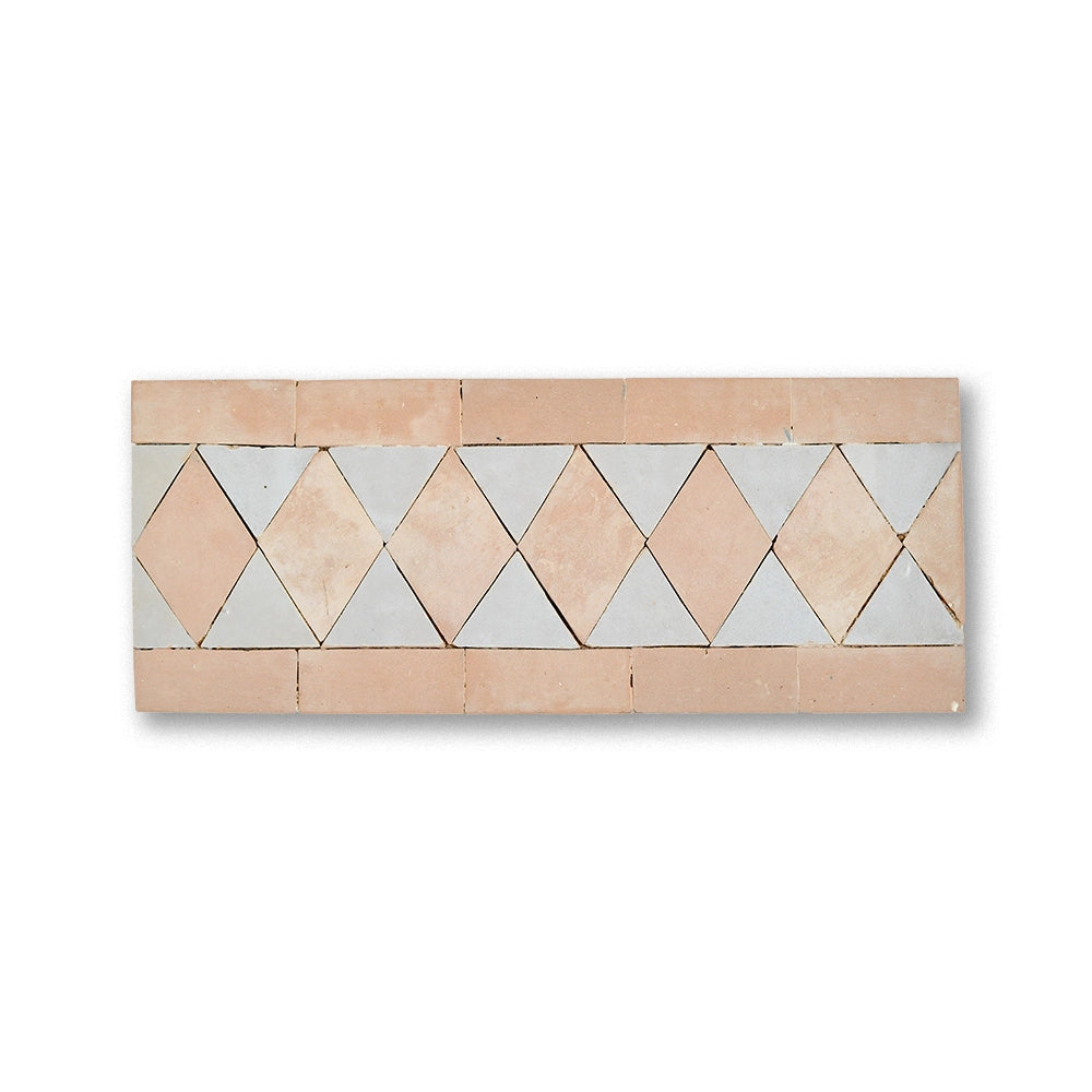 DIAMAS BORDER CREAM +FEZ TERRA COTTA