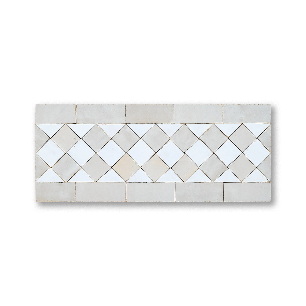 DRIHEM BORDER BLANC + CREAM