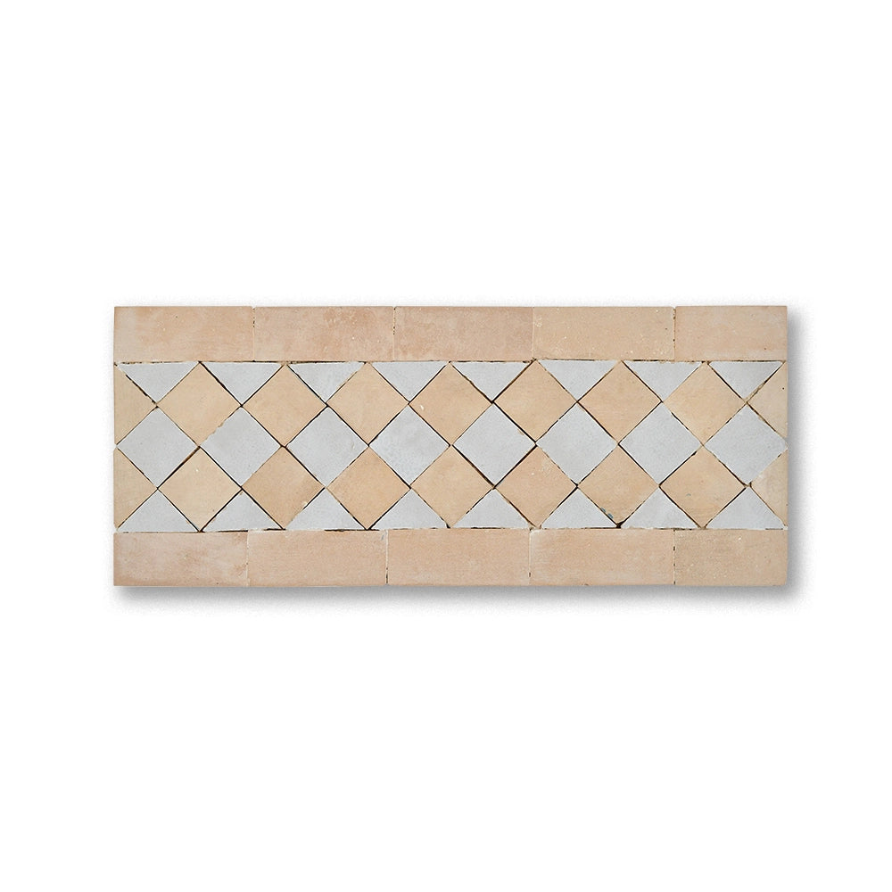 DRIHEM BORDER CREAM + FEZ TERRA COTTA