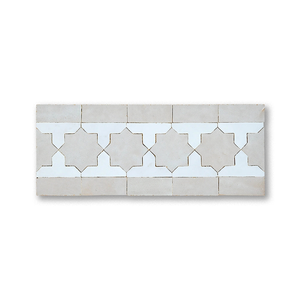 KHATEM BORDER BLANC + CREAM