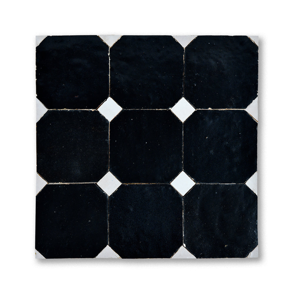 Cream Chateau-pattern Moroccan zellige mosaic