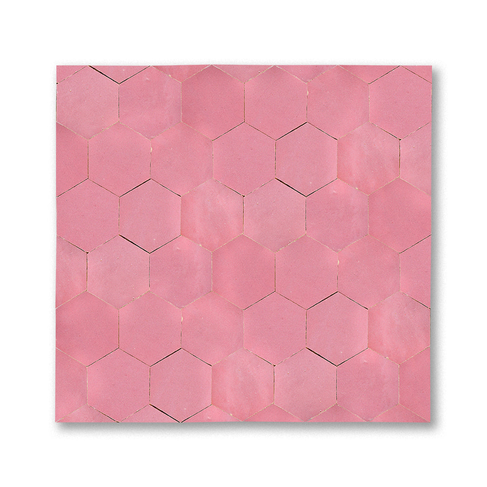 zellige mosaic Cora Perfect pink