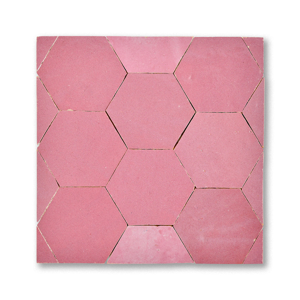 zellige mosaic Cora Perfect pink