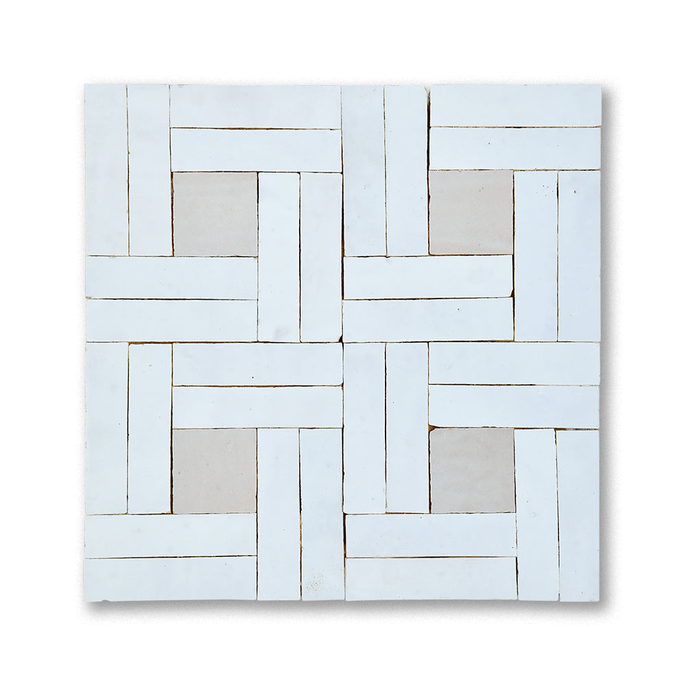 zellige mosaic Dama Blanc Cream