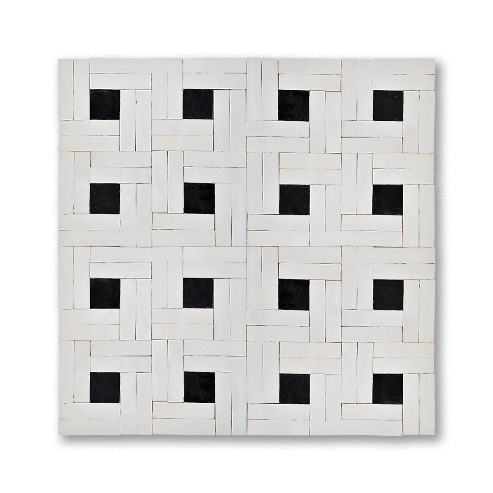 zellige mosaic Dama Cream Gun powder