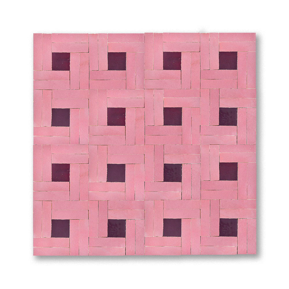 zellige mosaic Dama Perfect pink Purple rain