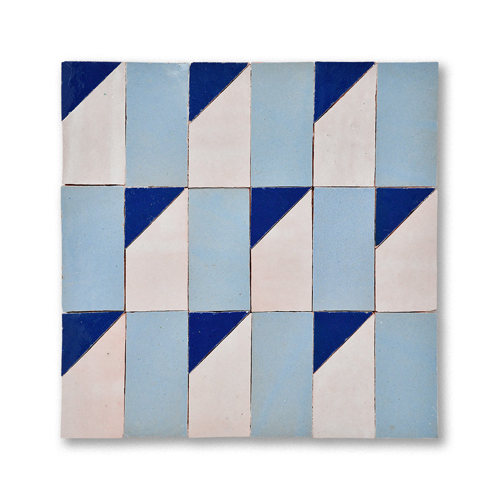 zellige mosaic Gioponti Cream Londonsky Deepsea