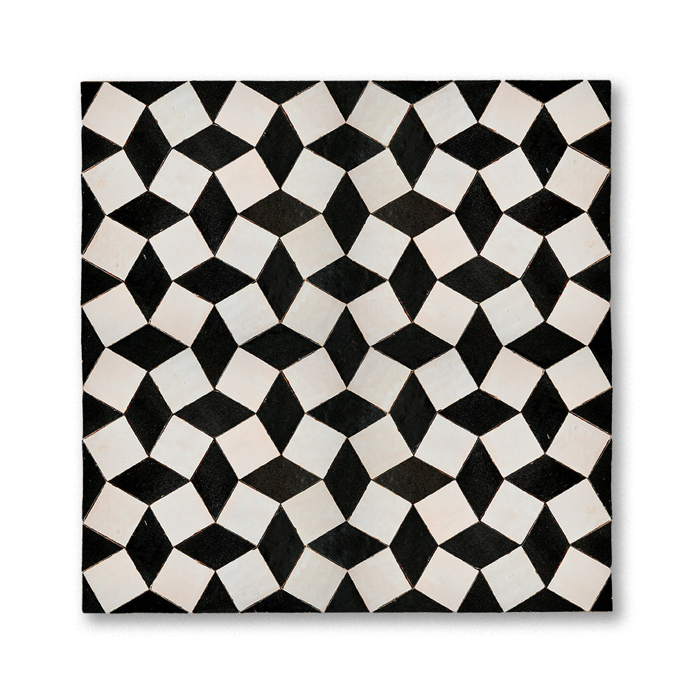 zellige mosaic Pinwheel Cream Gun powder