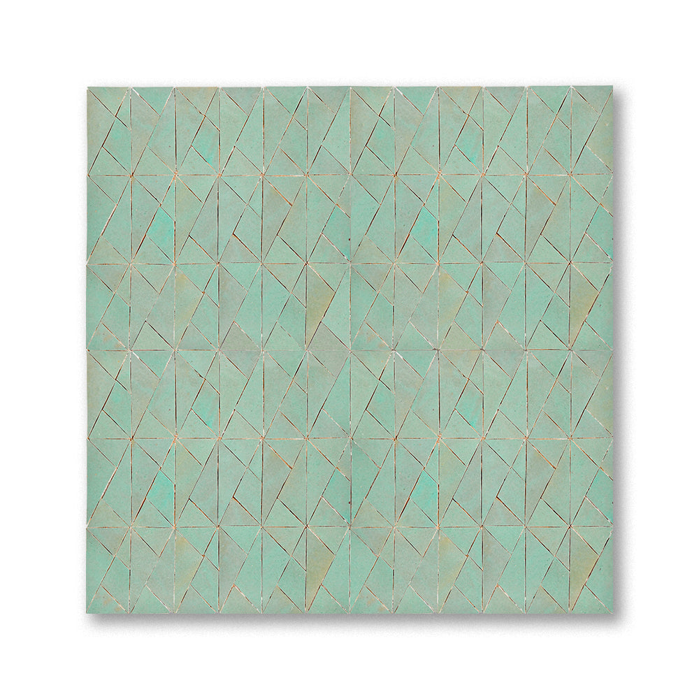 Pyramidion triangular zellige tile