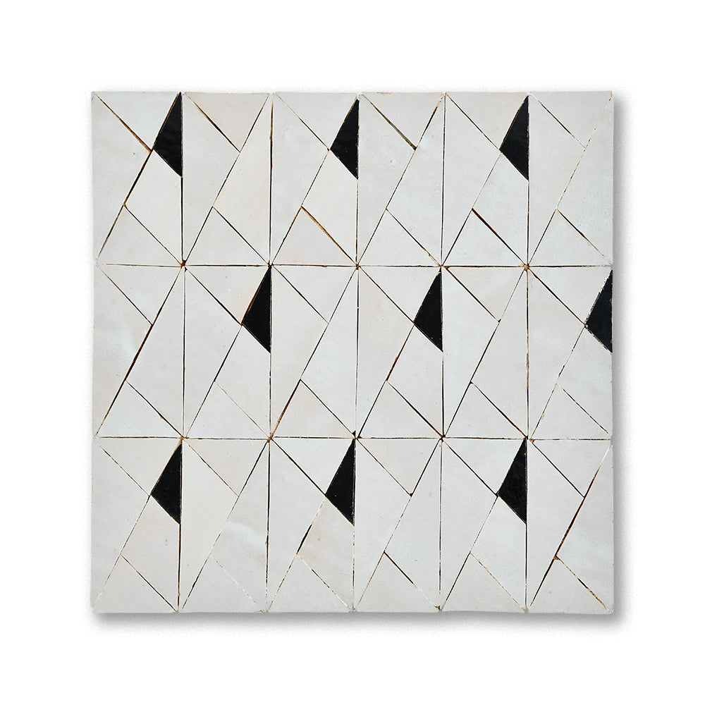 zellige mosaic Pyramidion Cream Gun powder