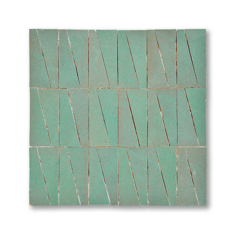 Trapezoid geometric zellige tile