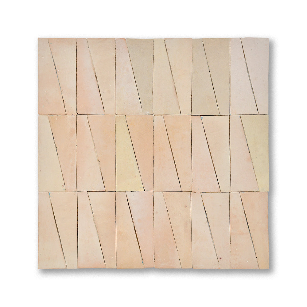 Trapezoid geometric zellige tile