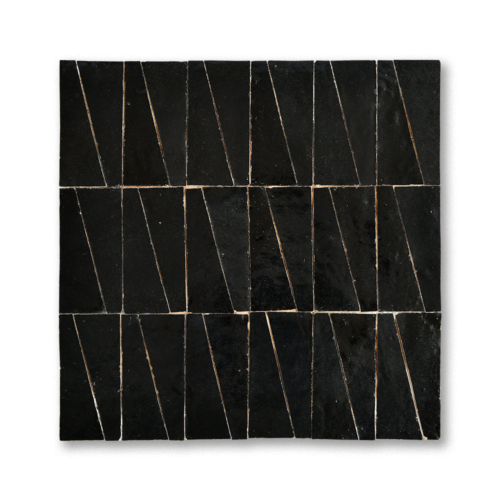 Trapezoid geometric zellige tile