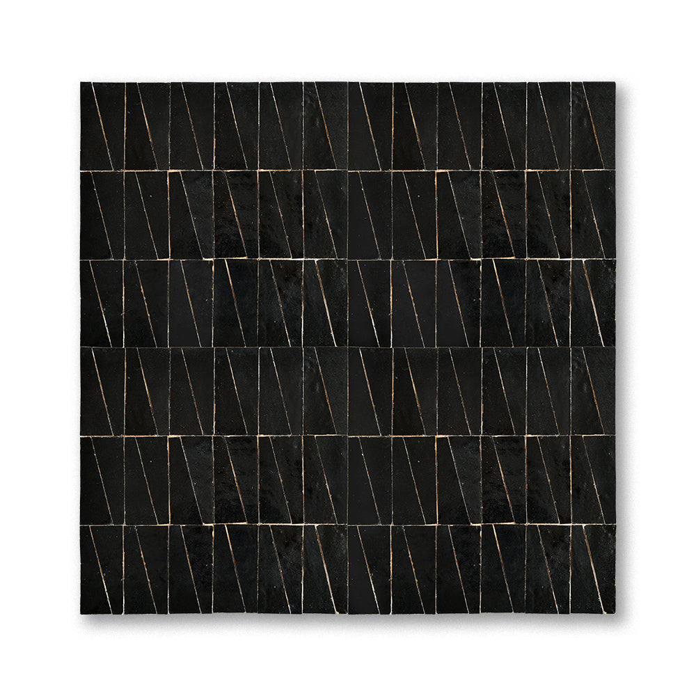 Trapezoid geometric zellige tile