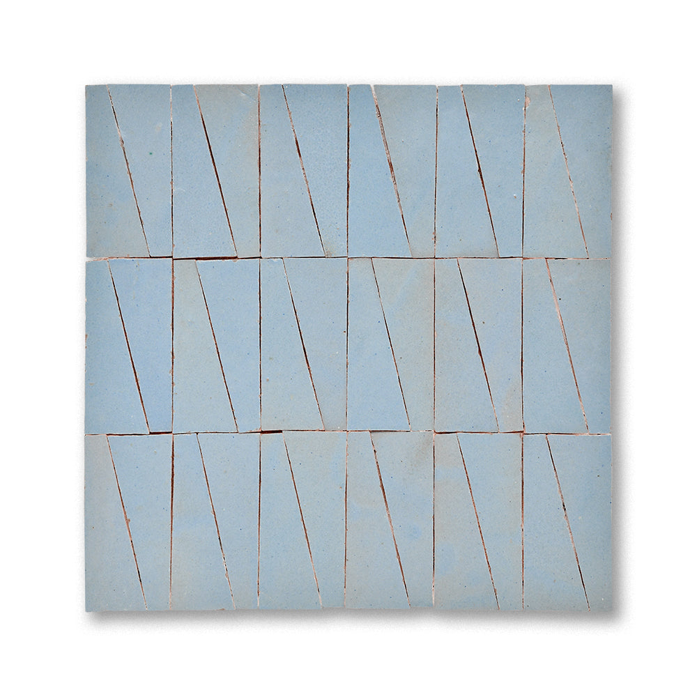 Geometric trapezoid zellige mosaic