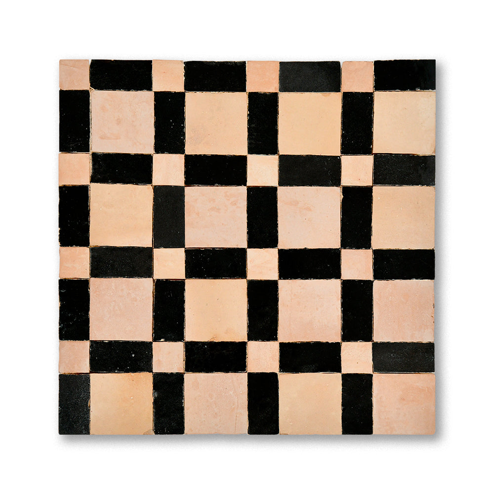 zellige mosaic bishop Gun powder Fez terra cotta