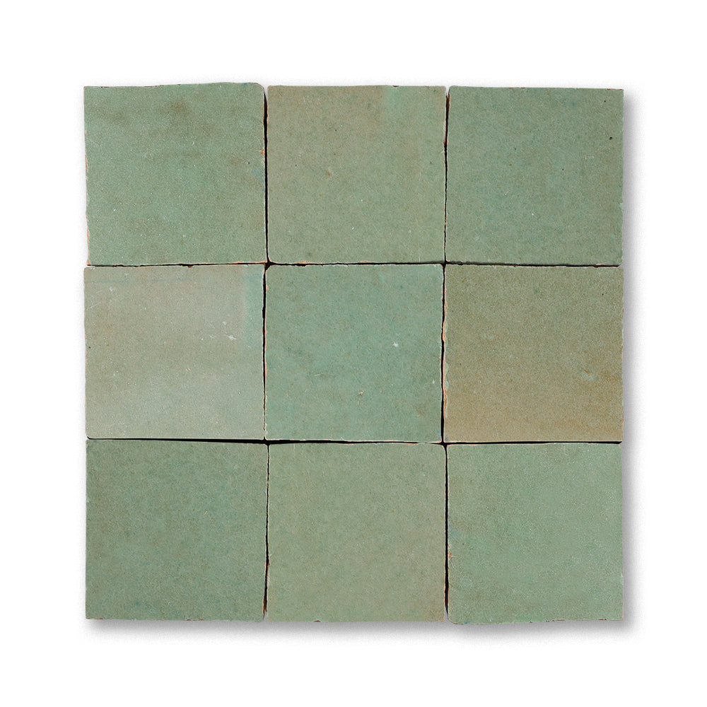 zellige tile 2x2 Atlas sage