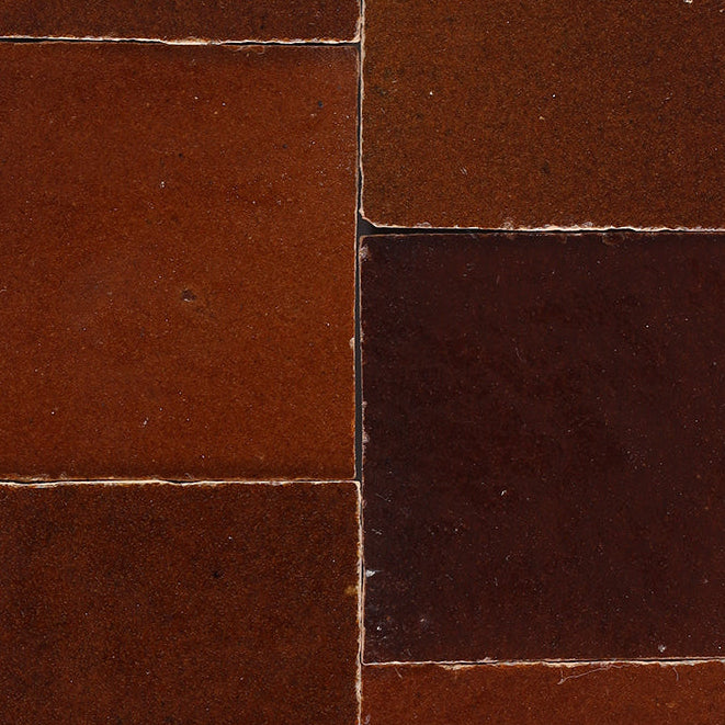 zellige tile 2x2 caramel