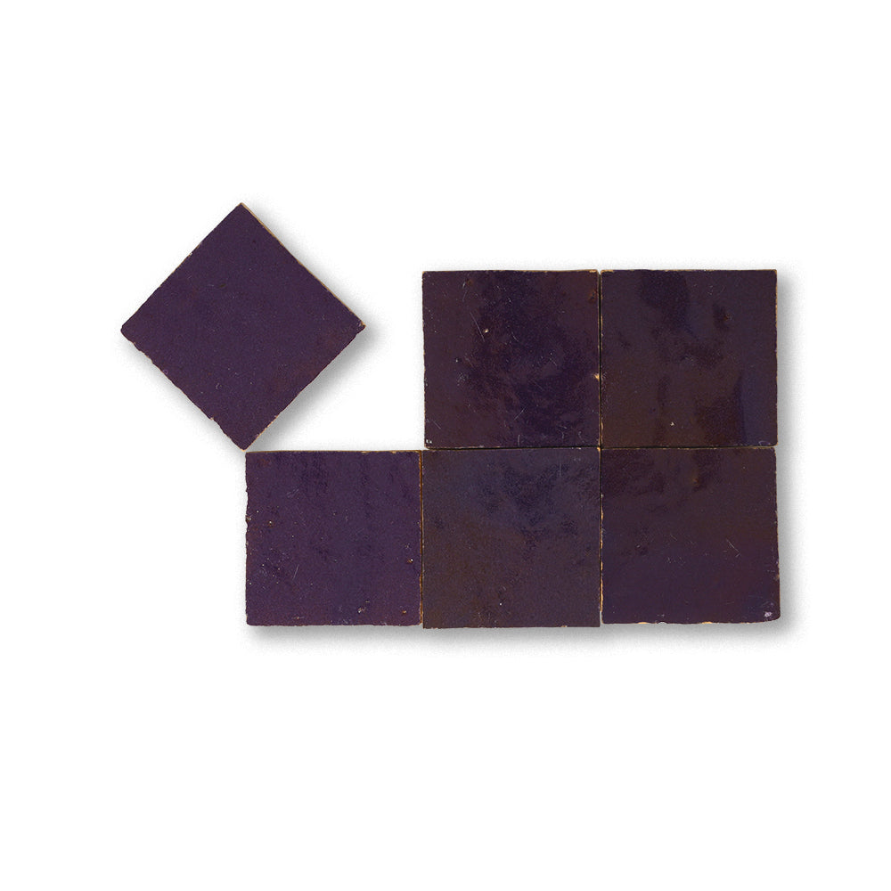 zellige tile 2x2 purple rain