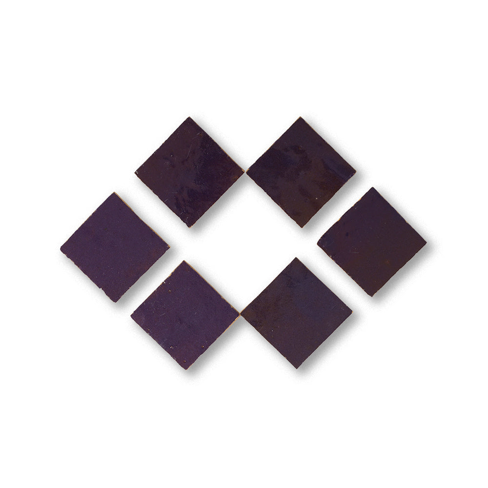 zellige tile 2x2 purple rain