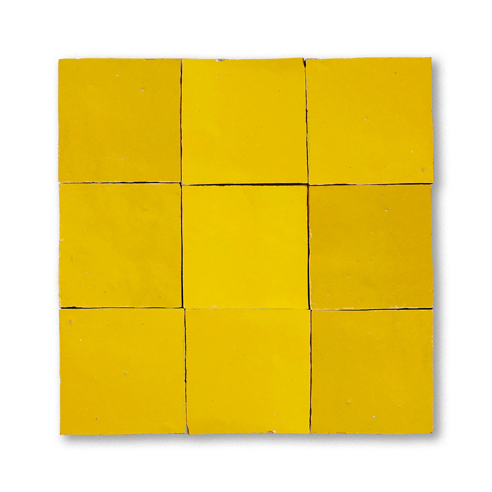 zellige tile 2x2 sunflower