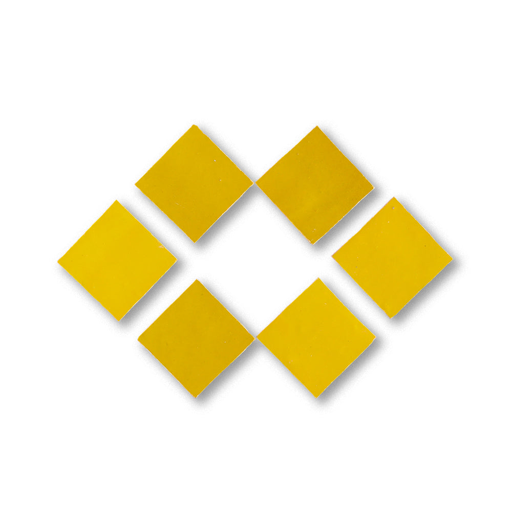zellige tile 2x2 sunflower