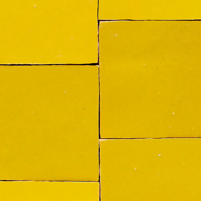 zellige tile 2x2 sunflower