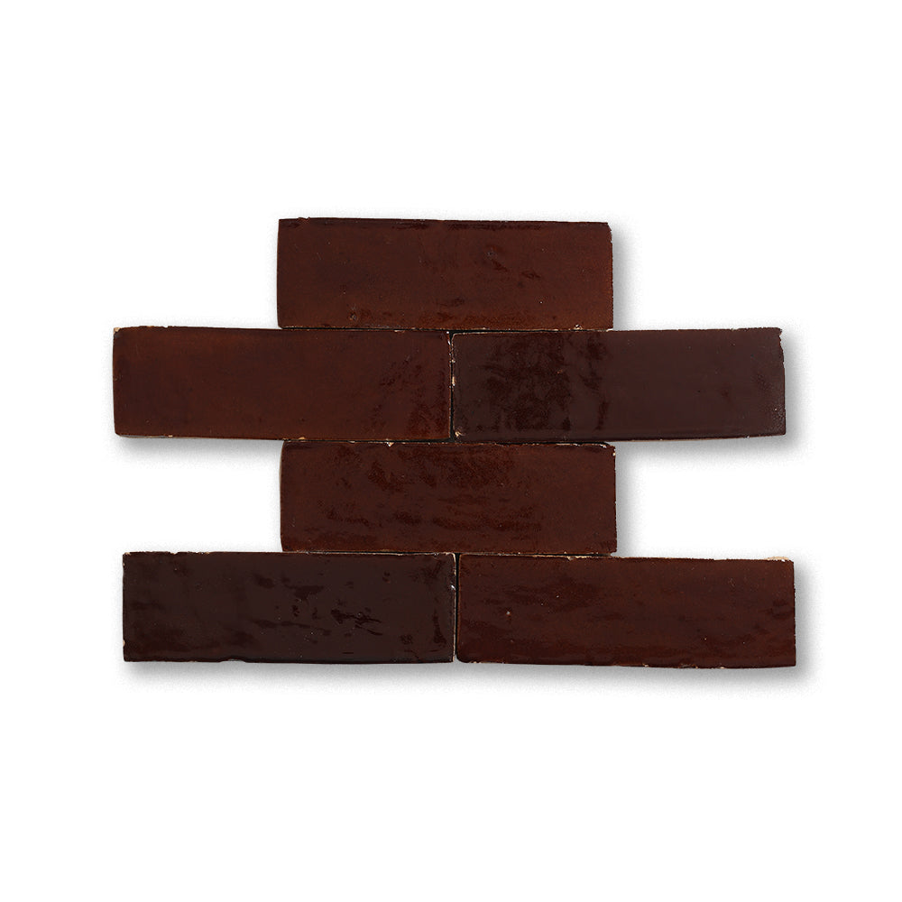 zellige tile 2x6 caramel