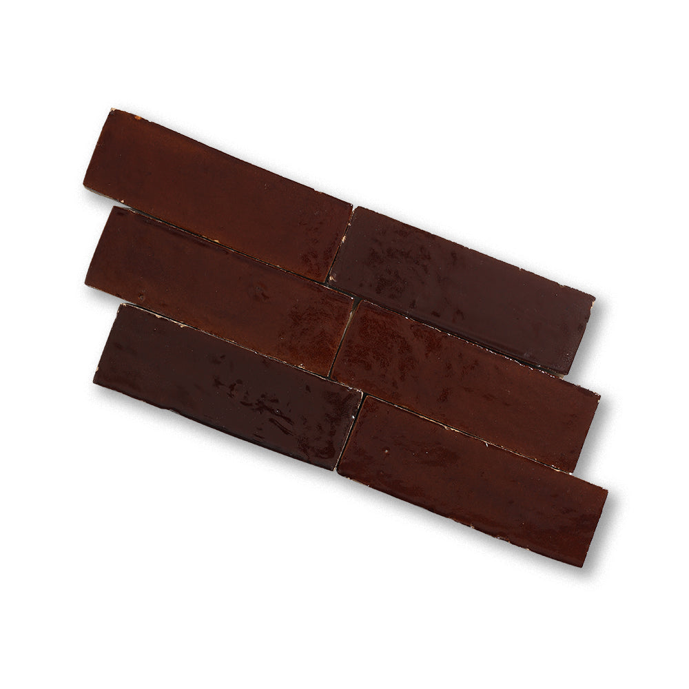 zellige tile 2x6 caramel